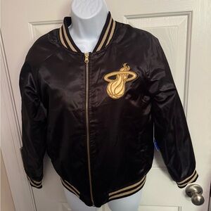 NBA Black and Gold Bomber Jacket